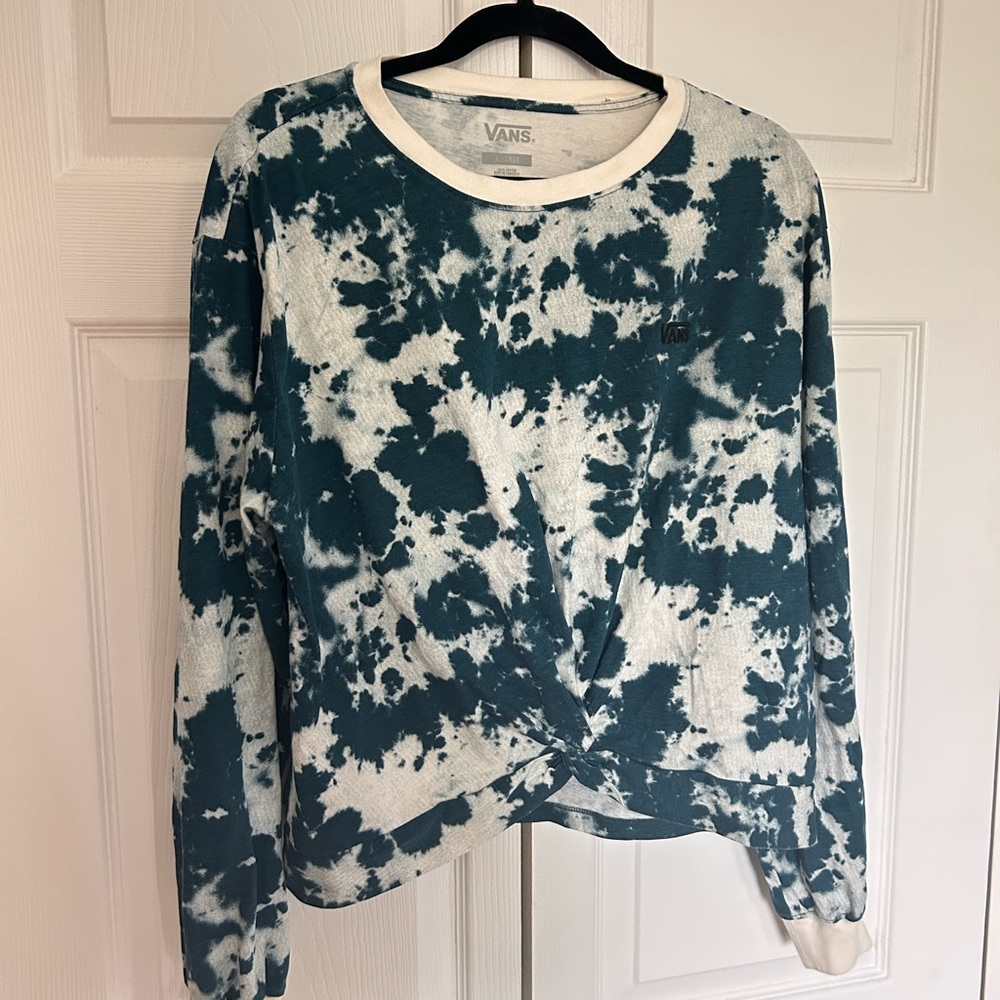 Vans Blue Graphic Sweatshirt Relaxed Fit - Picture 1 of 2